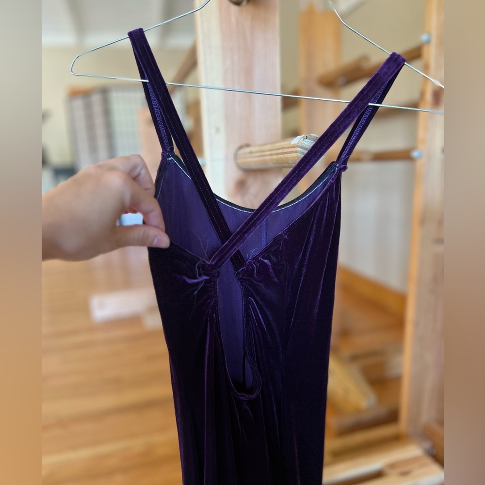 Purple Velvet Unitard